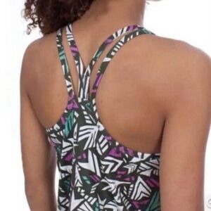 2/$20 Patagonia Geometric Strappy Tank with Built in Bra